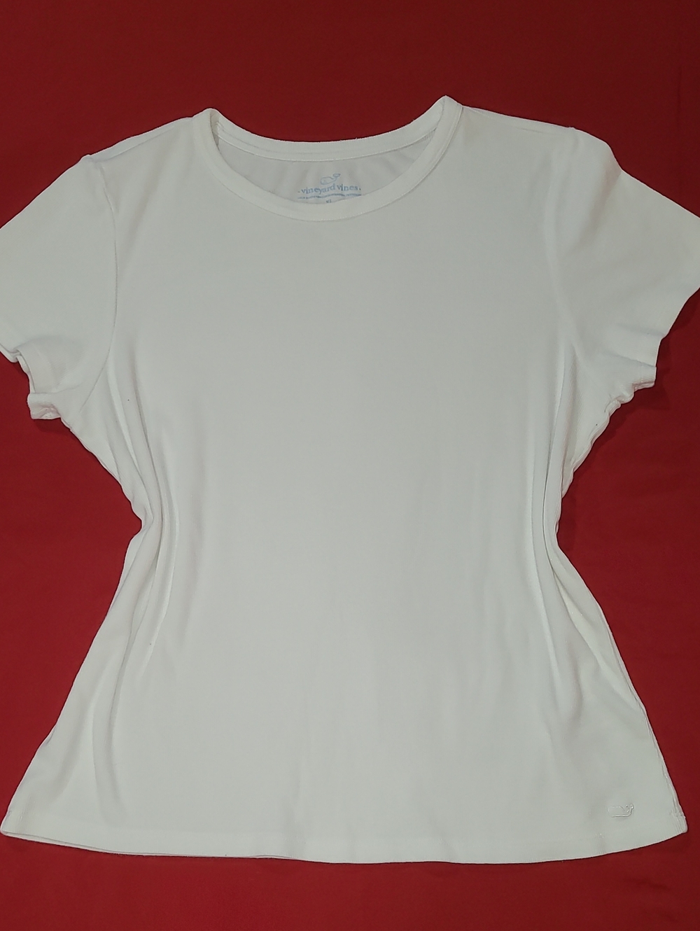 Vineyard Vines Women's White Short Sleeve Crew Tee